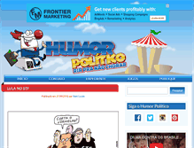 Tablet Screenshot of humorpolitico.com.br
